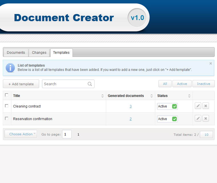 Document Creator Create An Unlimited Number Of Web Based Document Templates