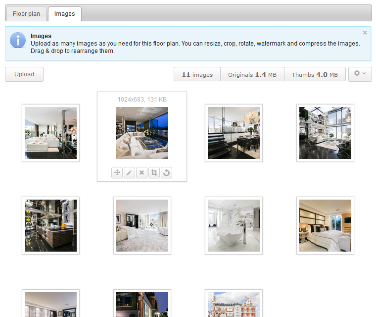 Interactive Floor Plan Advanced Image Gallery Controls