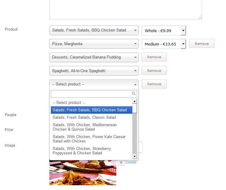 Restaurant Menu Maker Select The Products You Want To Include
