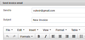 Send Invoice Emails