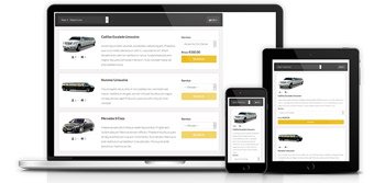 Limo reservation system with responsive UI