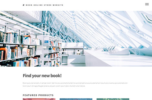 Book Online Store Template