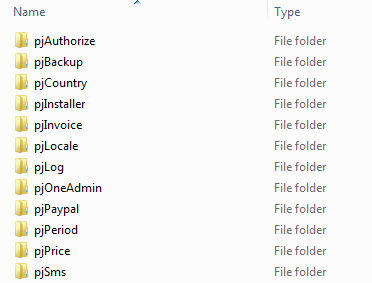 Sub-folders inside an application plugins folder