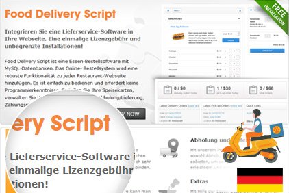 Lieferservice Software: Food Delivery Script Speaks German