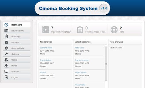Cinema Booking System