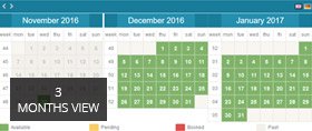 Rental Property Booking Calendar Demo 2
