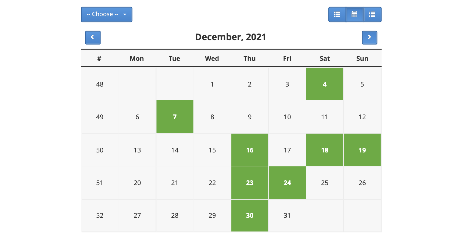 Event Booking Calendar System