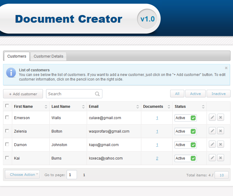 Document Creator Create Countless Customer Profiles