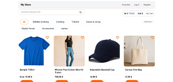 Shopping cart w/t extended developer license