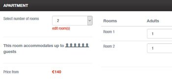 Multi-room booking support
