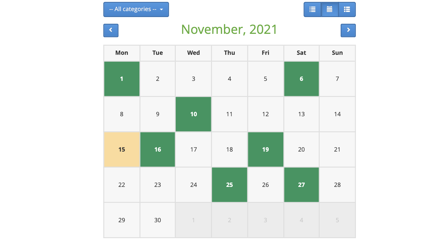 PHP Event Calendar PHP Calendar Script PHPJabbers