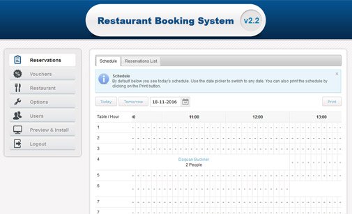 Restaurant Booking System | Table Booking System | PHPJabbers