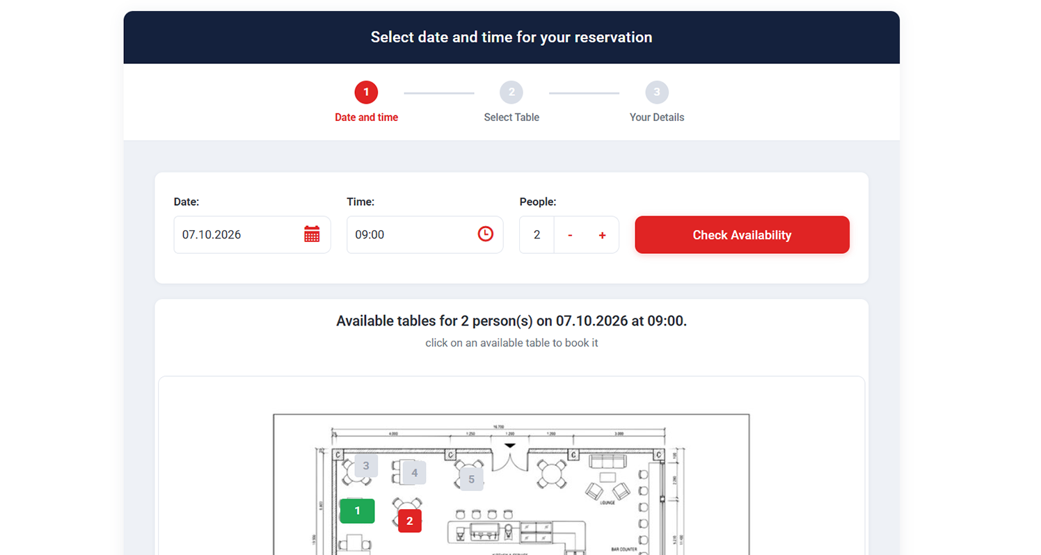 Restaurant Booking System