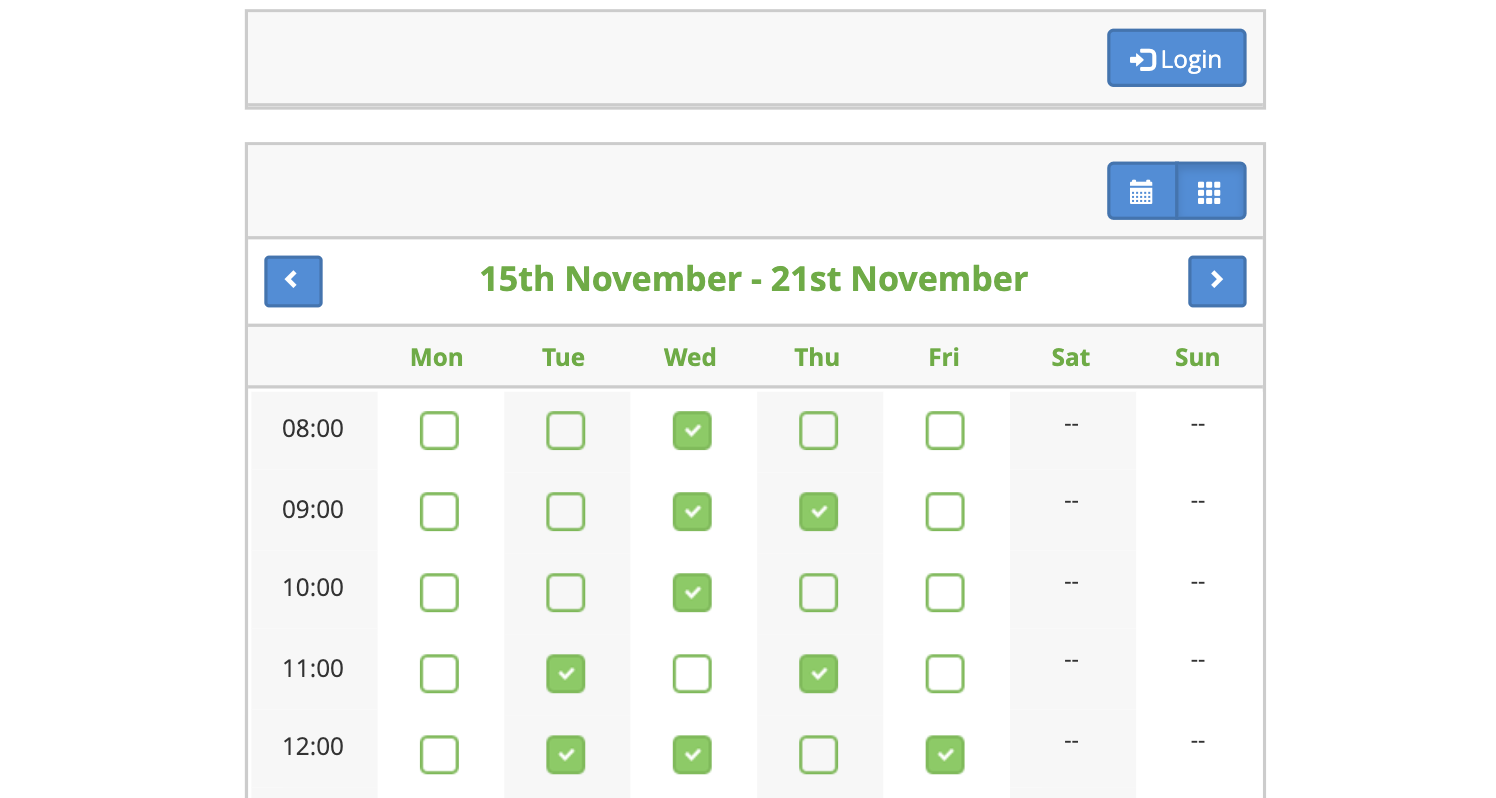 Time Slots Booking Calendar PHPJabbers