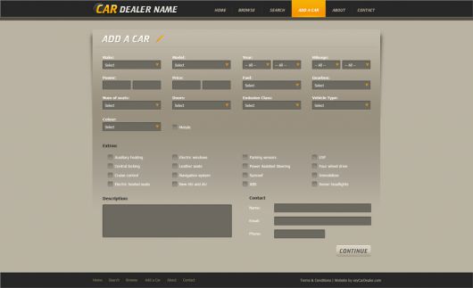 Car Website Template 106