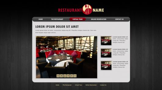 Restaurant Website Template 115