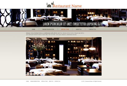 Restaurant Website Template 119