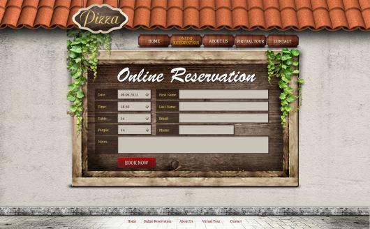 Restaurant Website Template 121