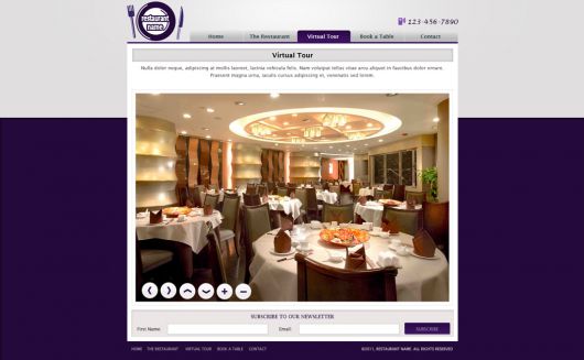 Restaurant Website Template 122