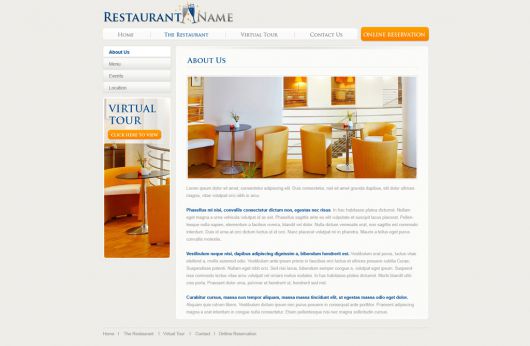 Restaurant Website Template 125