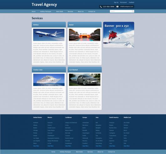 Travel Agency Website Template 149