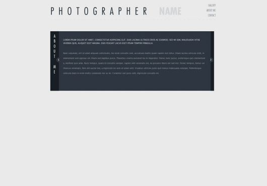 Photography Website Template 151