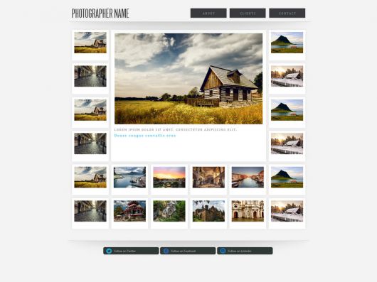 Photography Website Template 152