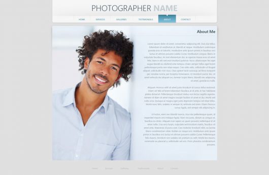 Photographer Website Template 156