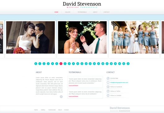Photography Website Template 158