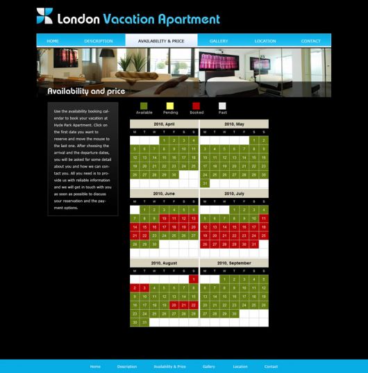 Vacation Home Website Template 2