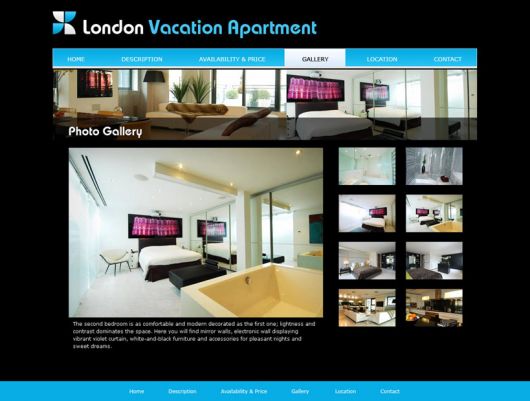 Vacation Home Website Template 2