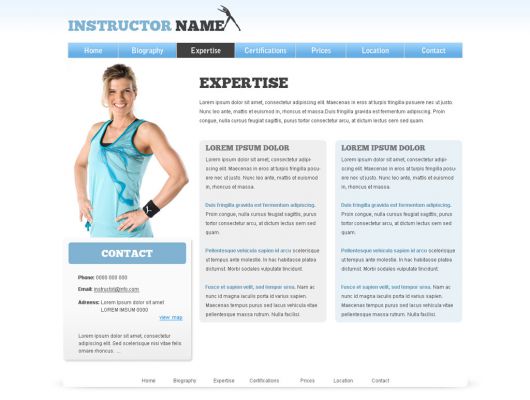 Fitness Website Template 21