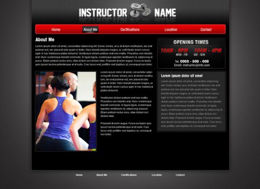 Fitness Website Template 28