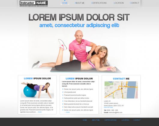 Fitness Website Template 29