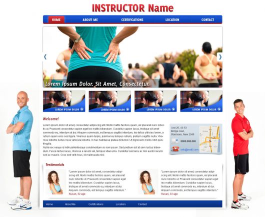 Fitness Website Template 31