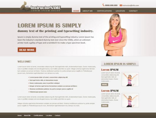 Fitness Website Template 32