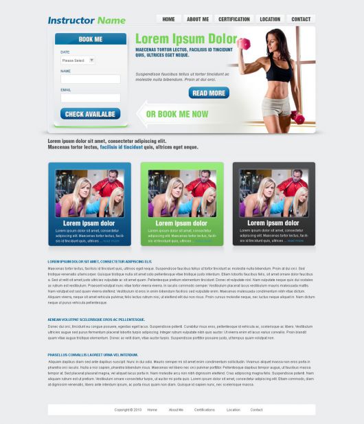 Fitness Website Template 33