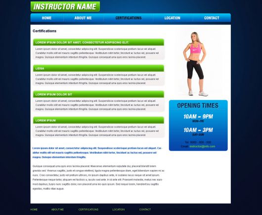 Fitness Website Template 34
