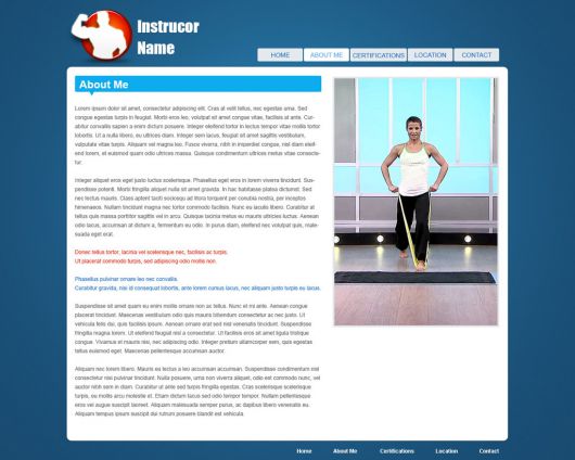 Fitness Website Template 37