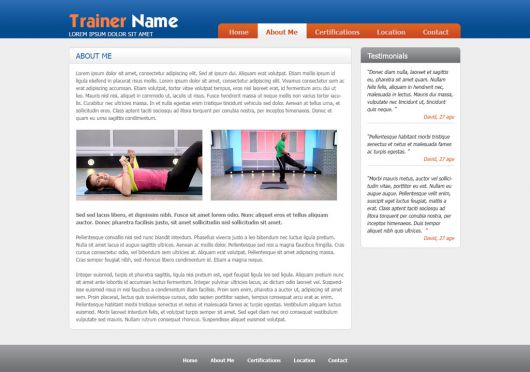 Fitness Website Template 38