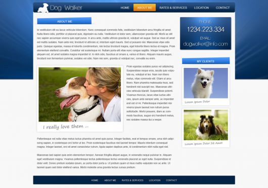 Dog Walking Website Template 43