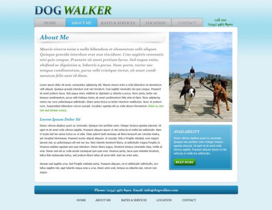 Dog Walking Website Template 46