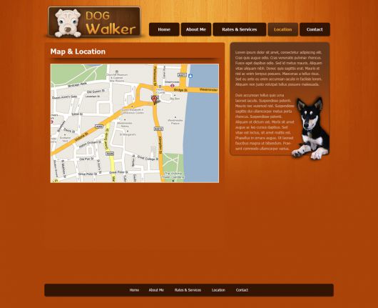 Dog Walking Website Template 47