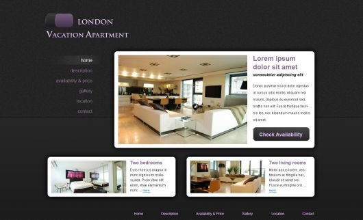 Holiday Home Website Template 5