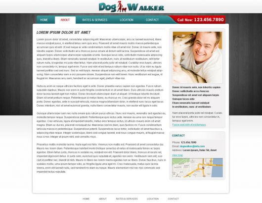 Dog Walking Website Template 55