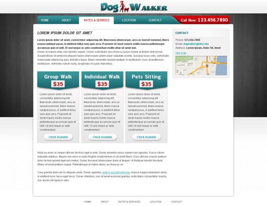 Dog Walking Website Template 55