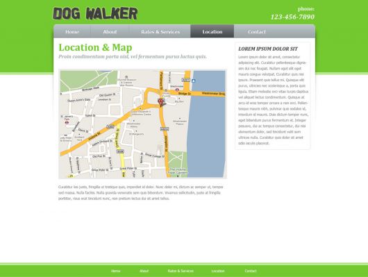 Dog Walking Website Template 58