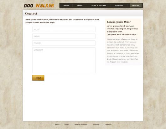 Dog Walking Website Template 59