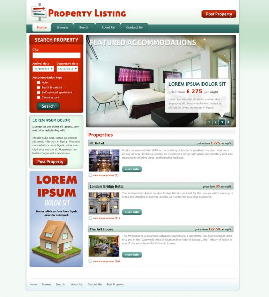 Real Estate Website Template 71