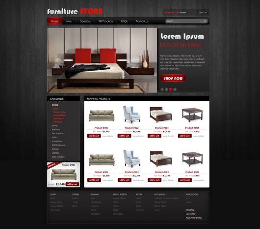 Free Online Store Template Free eCommerce Website Templates PHPJabbers